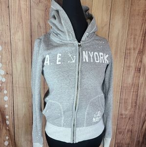 American Eagle Outfitters New York Gray Hoodie